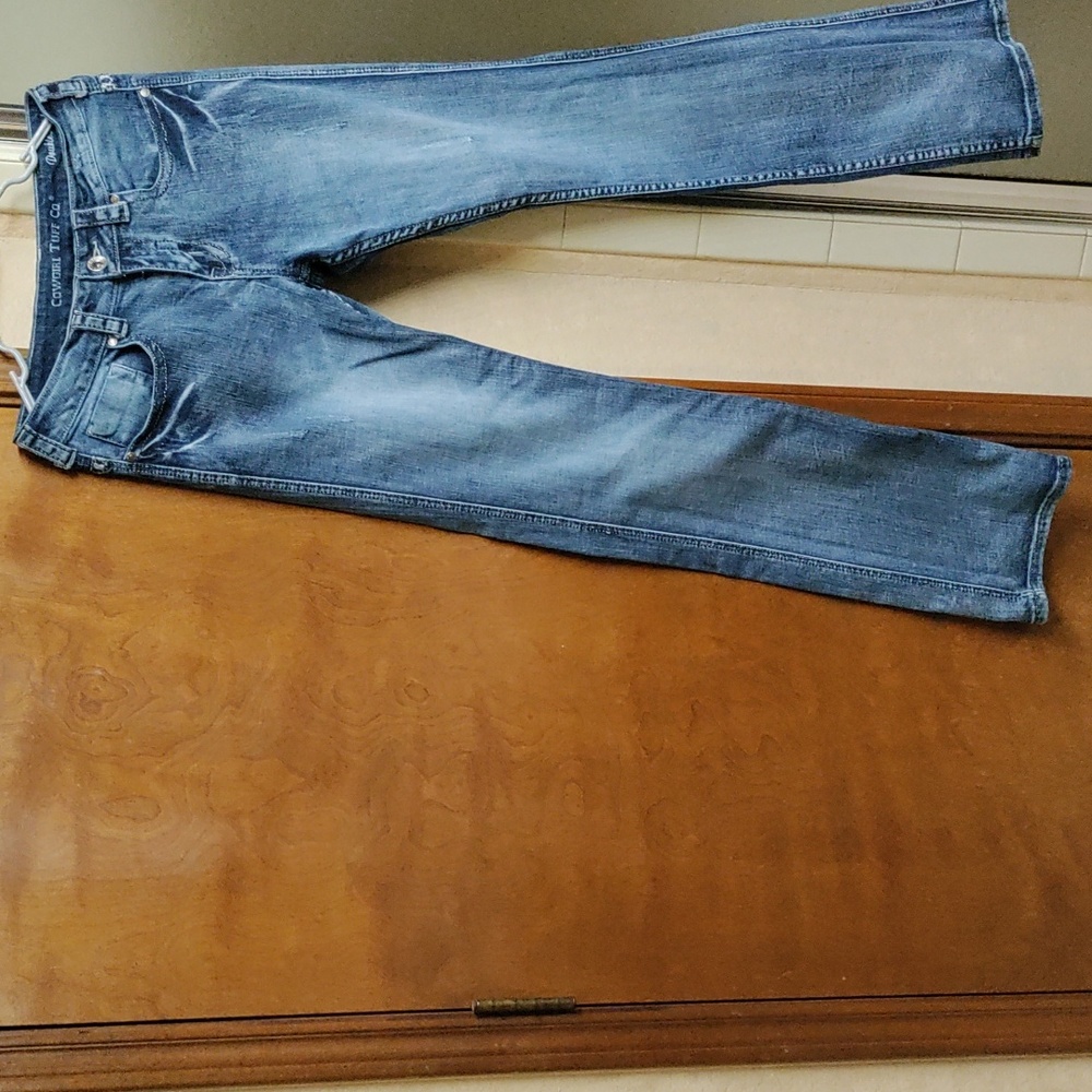 👖 Cowgirl Tuff Double Lucky Stubs distressed jeans